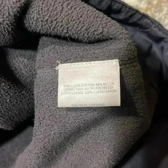 EUC Eileen Fisher Funnel Neck Long Asymmetrical Coat Jacket Fleece Lined Sz L - Picture 10 of 12